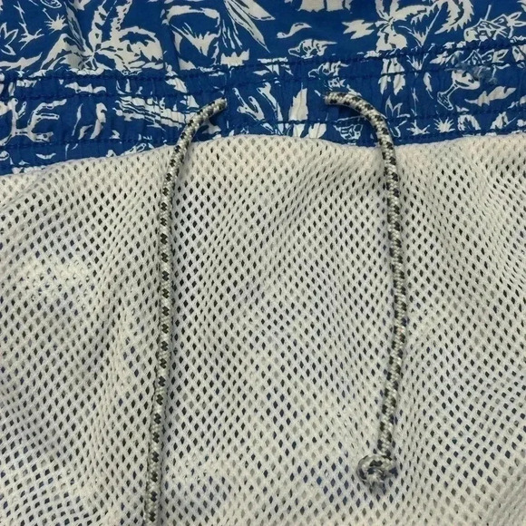 Columbia PFG Men's Blue Swordfish Hawaiian Tropical Swim Trunks XL - Picture 8 of 9